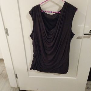 Maurice's black top, very flattering